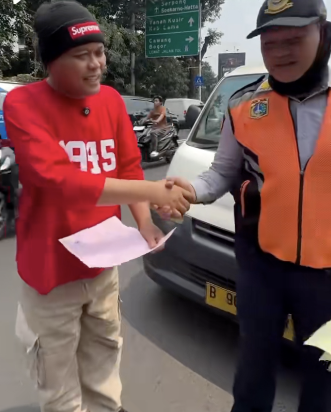 Sule kena tilang Dishub
